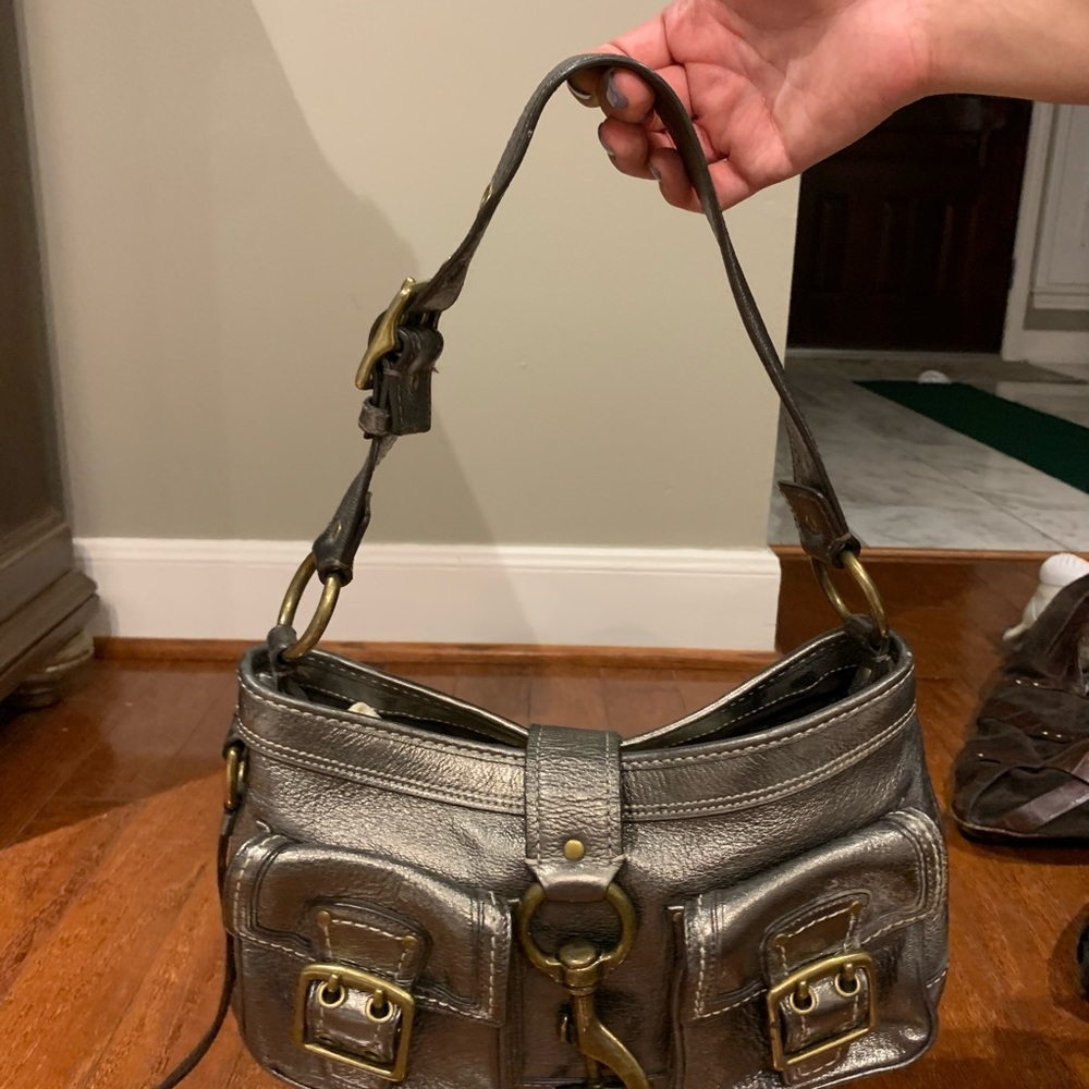 Coach leather hand bag